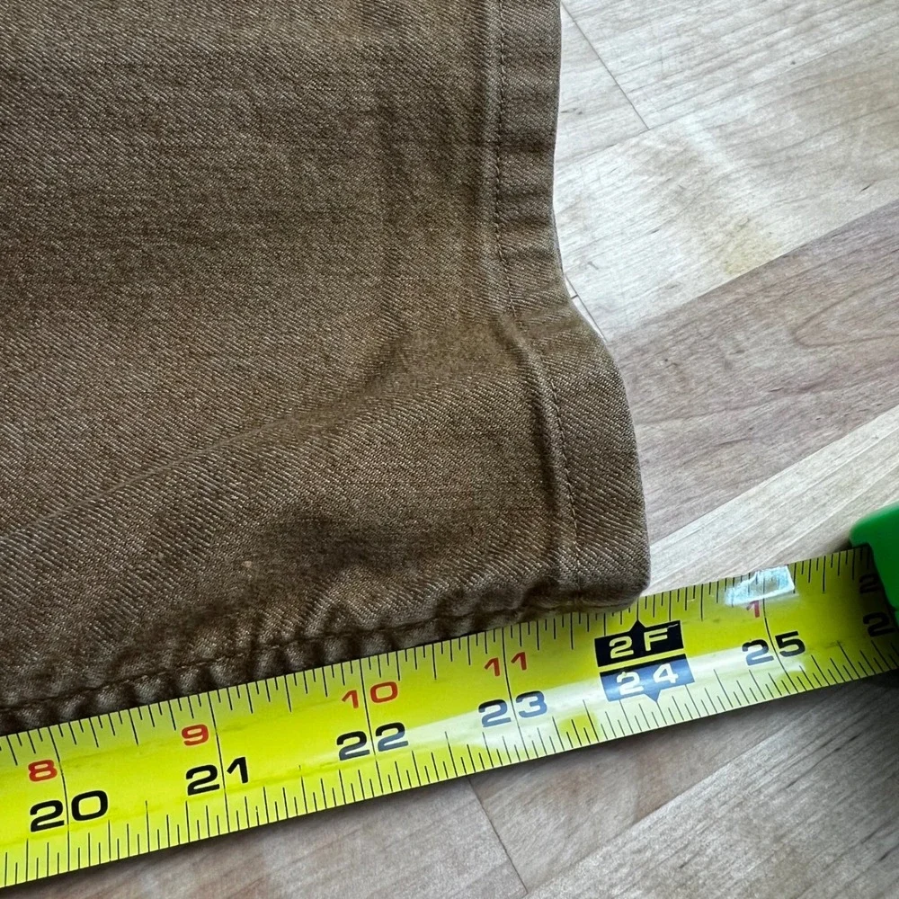Prana Bridger Jean Men's Size 34 Brown Slim Fit‎ Organic Cotton HEMMED TO 24